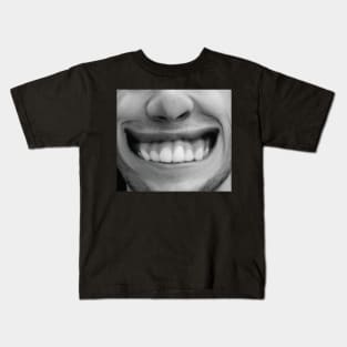 silly smile face mask for men |  funny face mask with mouth | face mask funny design Kids T-Shirt